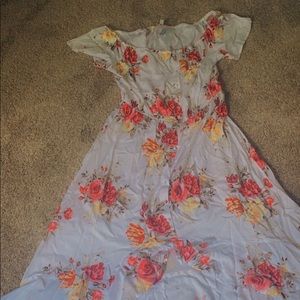 Beautiful floral button down dress